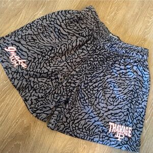 Inaka Power Gray and Black Shorts